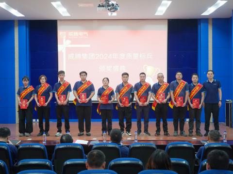 新葡的京集团350vip8888电气集团召开2024年度质量月总结表扬大会